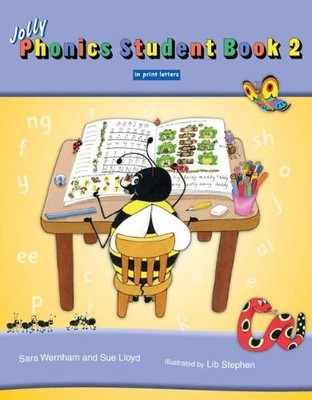JOLLY PHONICS STUDENT BOOK 2 (COLOUR IN PRINT LETTERS) By Sara Wernham BRAND NEW