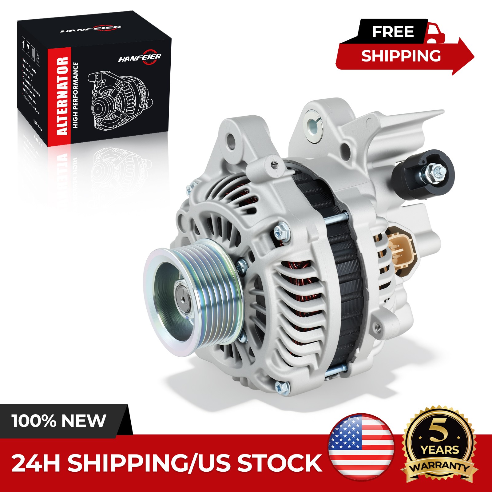 Alternator For Honda Civic L4 1.8L 2006 2007 2008 2009 2010 2011 31100-RNA-A01