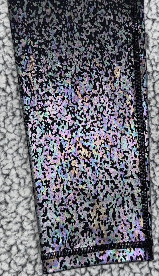 Zyia Active Leggings Starry Night Reflective Light n Tight Hi-rise size Sz 6-8 - Image 4 of 4