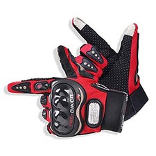 Motorcycle Gloves Touch Screen Summer Motorbike powersports Large red