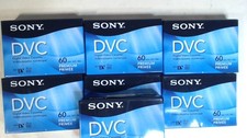 NEW Lot of 7 Sony Mini DV Digital Video Cassette DVC 60min Premium Tapes Sealed