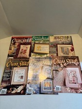 Vintage Lot of 6 Cross Stitch Magazines from year 2000 "For the Love of Cross...