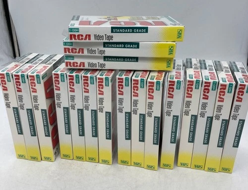RCA T-120H Standard Grade VHS Video Tapes 6-Hour Recording Pack Of 18