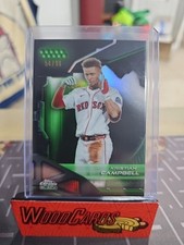 Kristian Campbell 2026 Topps Chrome Black #167 Green Refractor /99 Red Sox