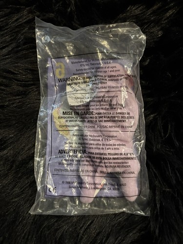 Ty 1998 Teenie Beanie Babies McDonald's #6 Happy Hippo New in Package - Bild 2 von 2