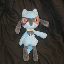 Pok mon Riolu Blue Black Plush Nintendo-2022