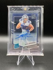 2023 Donruss Clearly Football Luke Schoonmaker Auto No 73 Rated Rookie