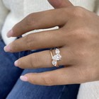 1.6ct Pear Fashion Ring Rose Gold 14K Labcreated Diamond F/VS — photo 8