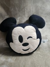 Mickey Mouse Disney Winking Emoji Pillow No Tag SA3