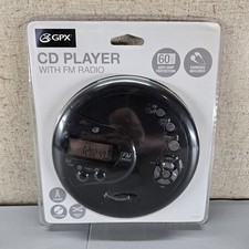 NEW CD Player With FM Radio Anti-Skip Protection Earbuds GPX PC332B Portable