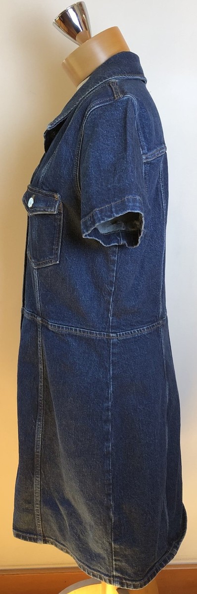 kent denim mini dress We The Free Kent Denim Mini Dress