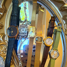 Women’s Vintage Quartz Wristwatch Lot: Timex, Pulsar, Franz Xavier, Rado w/ Box