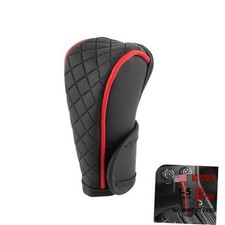 Red Leather Gear Shift Knob Cover for Cars