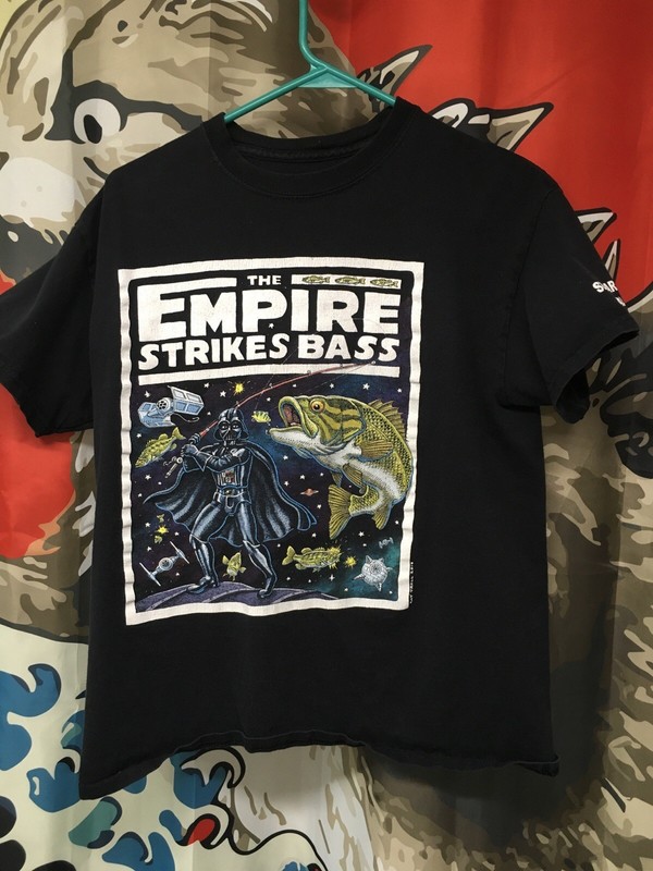 Ray Troll The Empire Strikes Bass T-Shirt Size Medium No Tags