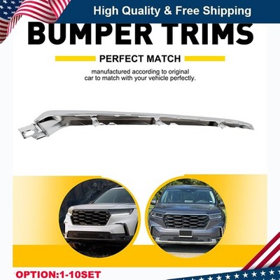 Chrome For 2023 Honda Pilot Front Passenger Right Bumper Upper Grille Trim Grill