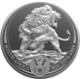 1 Oz Silber BU Blister Löwe Big Five III Südafrika 2025 Lion South Africa