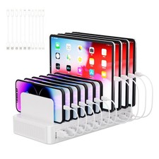 60W Charging Station Multiple Devices 10 Port USB Fast Power Charger Block