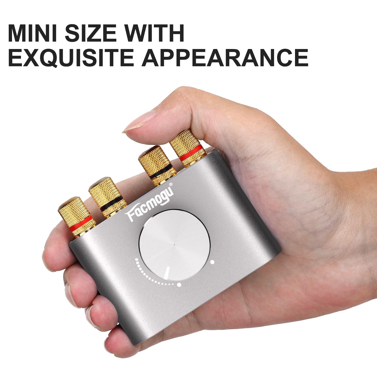 Facmogu F900S 160W Bluetooth 5.0 Mini Amplifier, 80Wx2 2.0CH Audio Power Ampl...