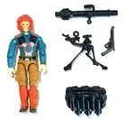 Vintage 1989 Hasbro G.I. Joe Downtown Loose Complete 3.75” W/File Card