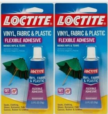 2 1oz LOCTITE Vinyl Fabric Plastic Flexible Clear Adhesive Leather Canvas Glue