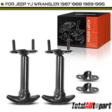 4Pcs Hood Latch Catch Bracket for Jeep Wrangler YJ 1987-1995 Front Left & Right