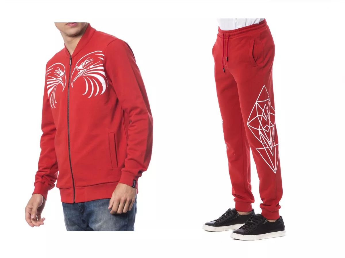 ROBERTO CAVALLI ABITI SPORTIVI UOMO colore rosso taglie XL 3XL