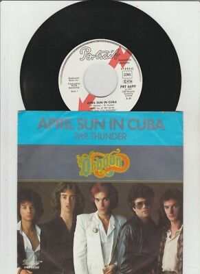 DRAGON April Sun In Cuba / Mr. Thunder  45PS 1978. Promo !!!