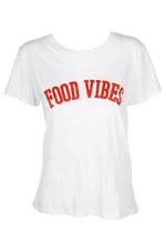 Sub_Urban Riot White Short-Sleeve Food Vibes Graphic-Print T-Shirt L