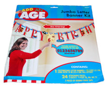 Pirate Add An Age Jumbo Letter Banner Kit Happy Birthday Party Decoration 10ft