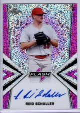 2019 LEAF PINK FLASH REID SCHALLER MLB ROOKIE RC AUTO #3/15
