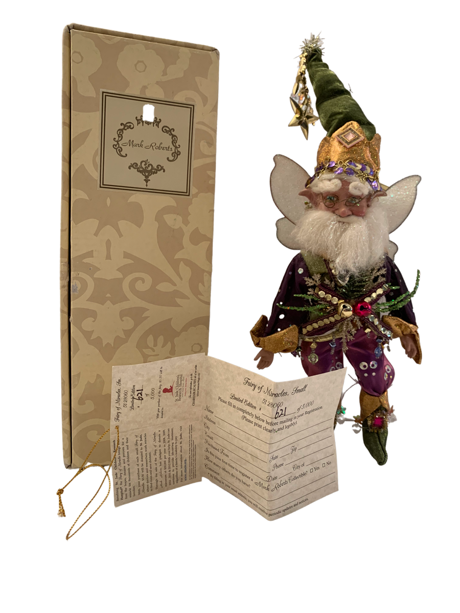 Mark Roberts Fairy of Miracles IOB Limited Edition Purple Green Gold  Limited Ed | eBay