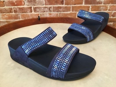 navy blue fitflop sandals