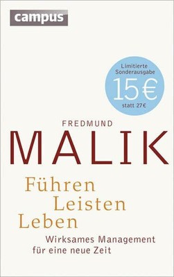Führen, Leisten, Leben (limitierte Sonderausgabe): Buch Campus Verlag