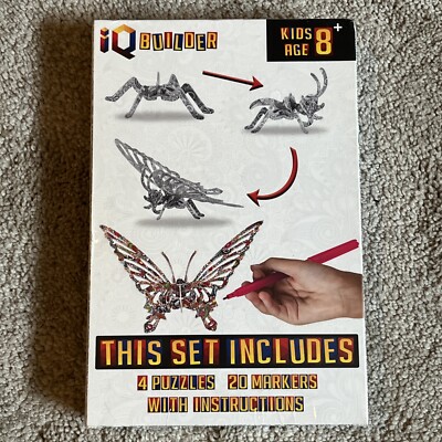 IQ Builder Arts and Crafts Build Color 3D Puzzles and Markers Set Michaels Etc