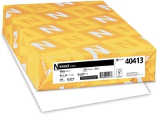 Wausau Exact Index Cardstock, 250 Sheets, White, 94 Brightness, 110 Lb, 8.5 X...