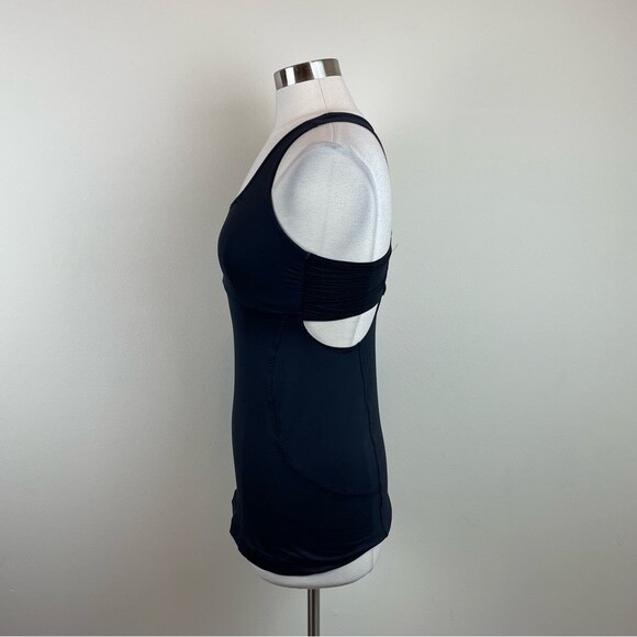 Lululemon Athletic Solid Black Workout Athletic T… - image 5