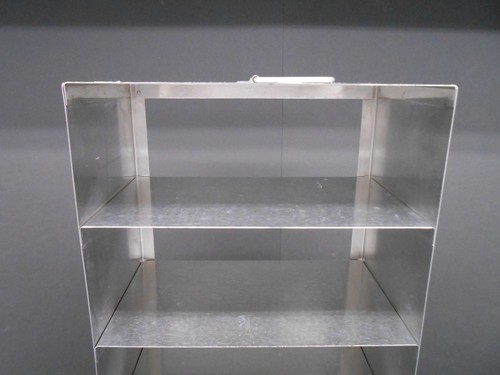 SIX COMPARTMENT CRYOGENIC TANK STAINLESS STEEL STORAGE RACK  21.5" x 5.5" x 9.25 - Picture 3 of 5
