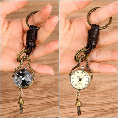 Steampunk Round Shape Roman Number Unisex's Pendant Quartz Pocket Watch Gift