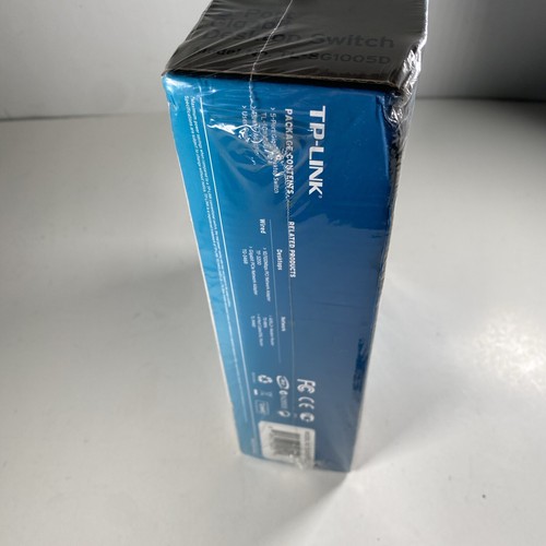 Switch di rete TP-Link 5 porte Gigabit Ethernet TL-SG1005D (41) nuovo sigillato - Foto 5 di 7