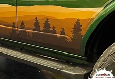 2021-2024 Ford Bronco WANDERER Side Body Door Decals Stripes Vinyl Graphics Kit