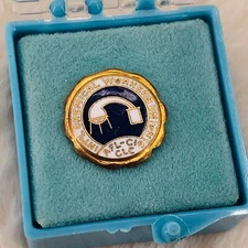 Vtg International Chemical Workers Union AFL CIO CLC Screw Back Lapel PIn