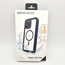 Body Glove Tidal Waterproof with MagSafe Case iPhone 15 Pro Max Black Clear