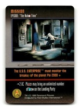 1996 Paramount Picture Star Trek Game Card Mission Episode The Naked Time