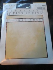 BERKSHIRE Vintage CADET BLUE Sandalfoot Nylon PANTYHOSE - Size QUEEN 1X-2X