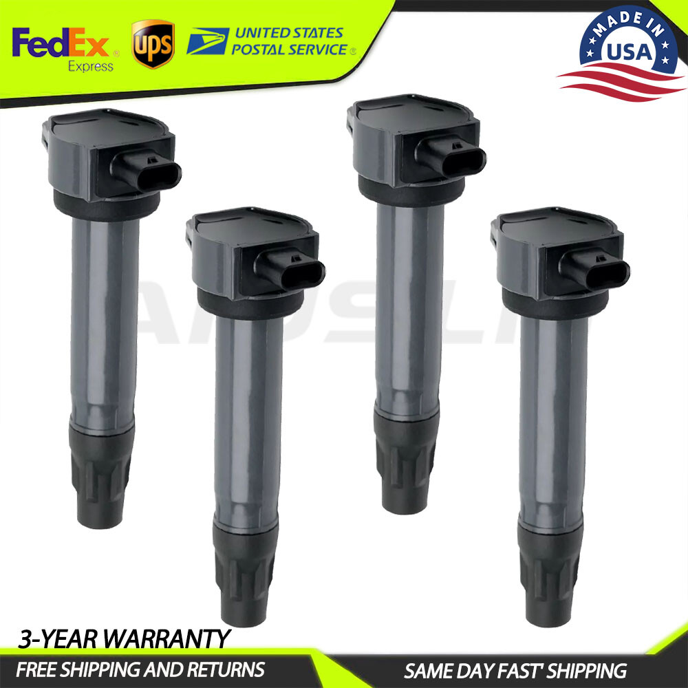 4PCS Ignition Coil Set for 2007-2017 Jeep Compass Dodge 2.4L L4 4606824AB