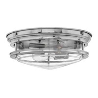 Elstead Hadrian Deckenleuchte E27 2-Fach Chrom Klar IP44