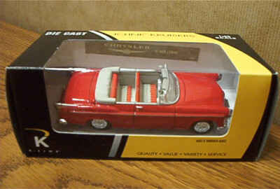 K-LINE KRUISERS 1/43 Scale Die-Cast 1955 Chrysler C-300 Convertible K-94064