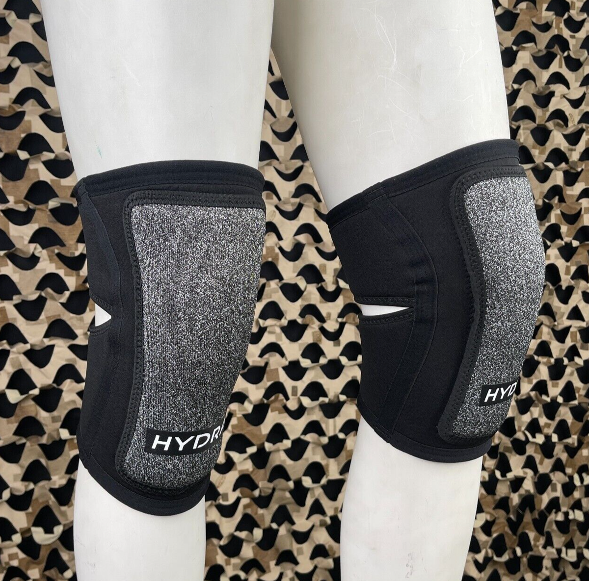 Genouillères Paintball Hydra 1.0 - Taille Large - Noir/Gris - Neuves (sans Boîte)