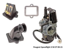 SET: Vergaser Ansaugstutzen Membranblock für Peugeot Speedfight 3 50 2T 09-15