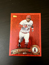 David Fletcher 2021 Archives 2011 Topps Red Hot Foil /50 #270 SSP Angels